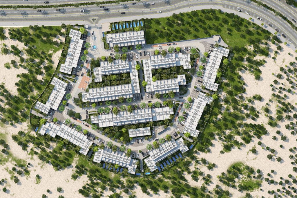 Exterior view of Verdana 2 townhouses in DIP