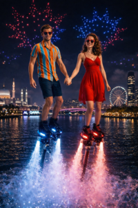 A Spectacular Moment by the Water: LED HydroFly Show at Al Qana: Saturday, 31 January | 8:00 PM & 9:00 PM | Al Qana, Abu Dhabi 🌊✨