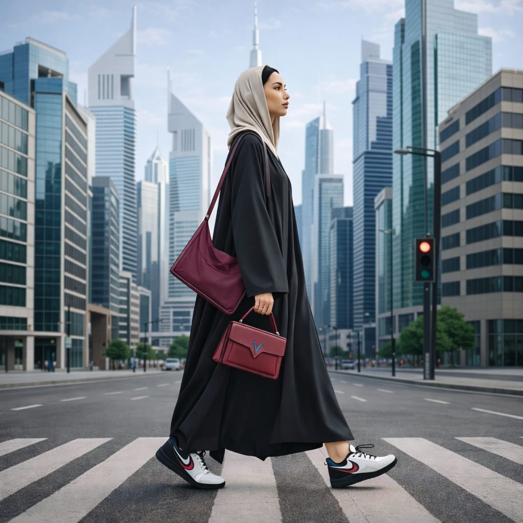 Top 10 Famous Office Buildings in the World: The Powerhouses of Global Business — From New York to Dubai 🏙️💼 91 Professional businesswoman walking in a financial district near famous office buildings in the world