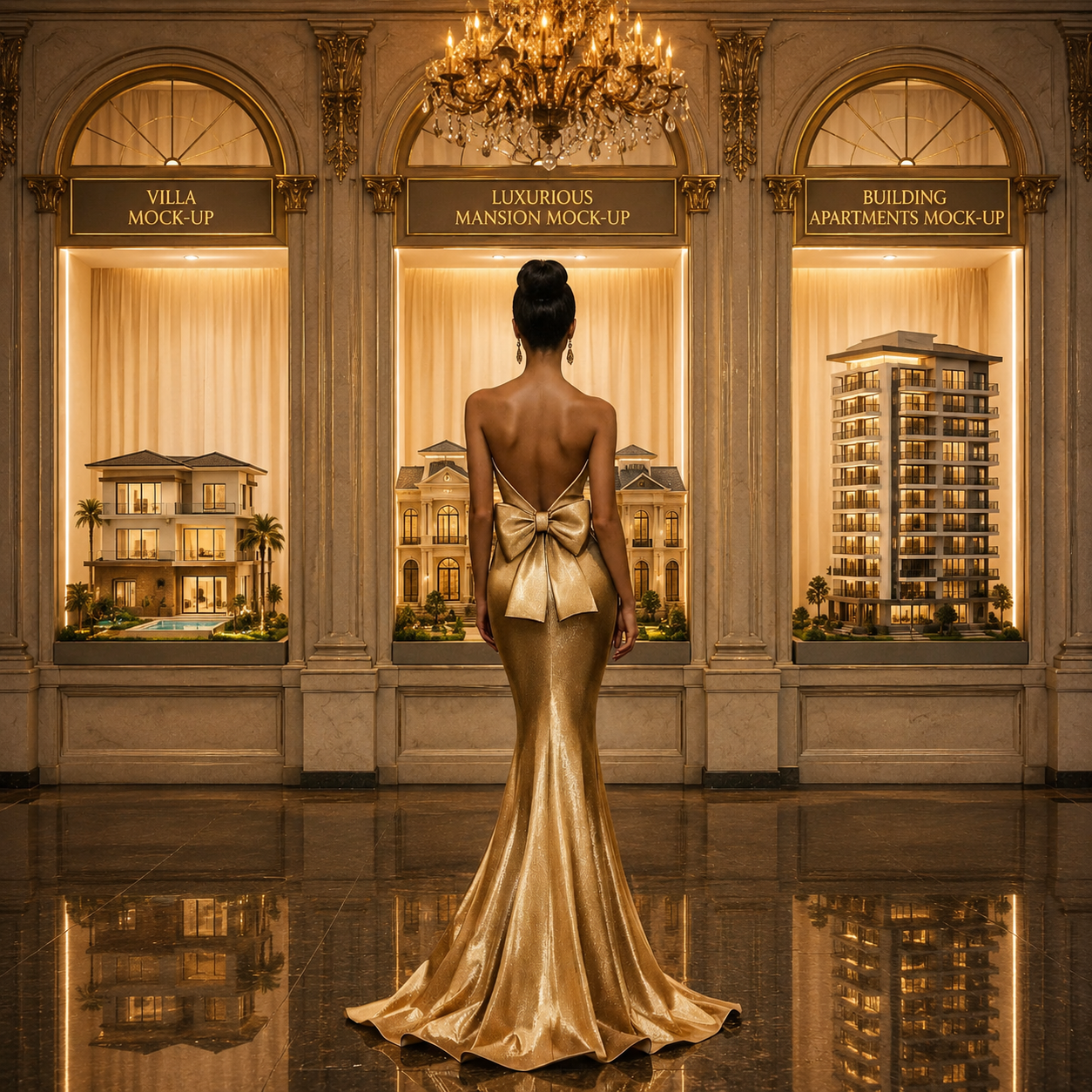 Real estate expert analyzing Abu Dhabi luxury real estate investments and branded apartment mock-ups